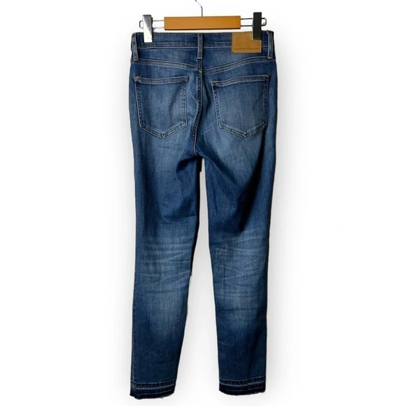 Denim Forum The Nico Mid Rise Skinny Crop in Medium Lagoon  26 - Picture 5 of 12